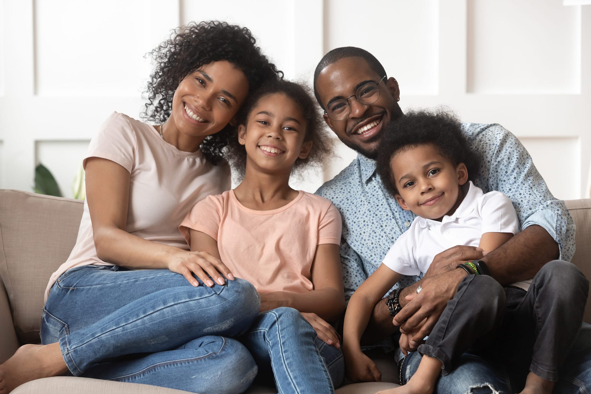 Portrait of Black Family