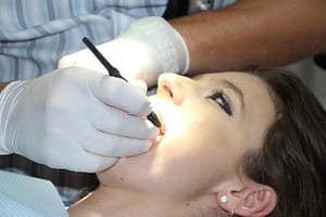 patient undergoing dental procedures